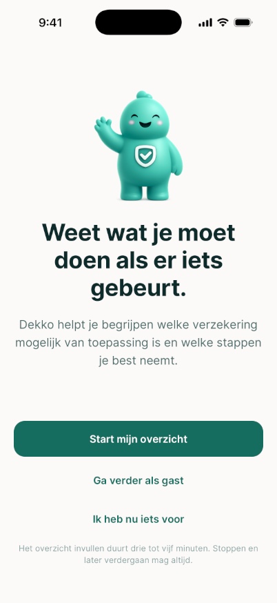 Start je overzicht